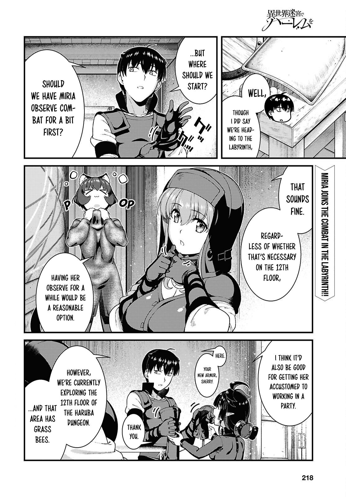 Isekai Meikyuu de Harem o Chap 111 - Next Chap 112