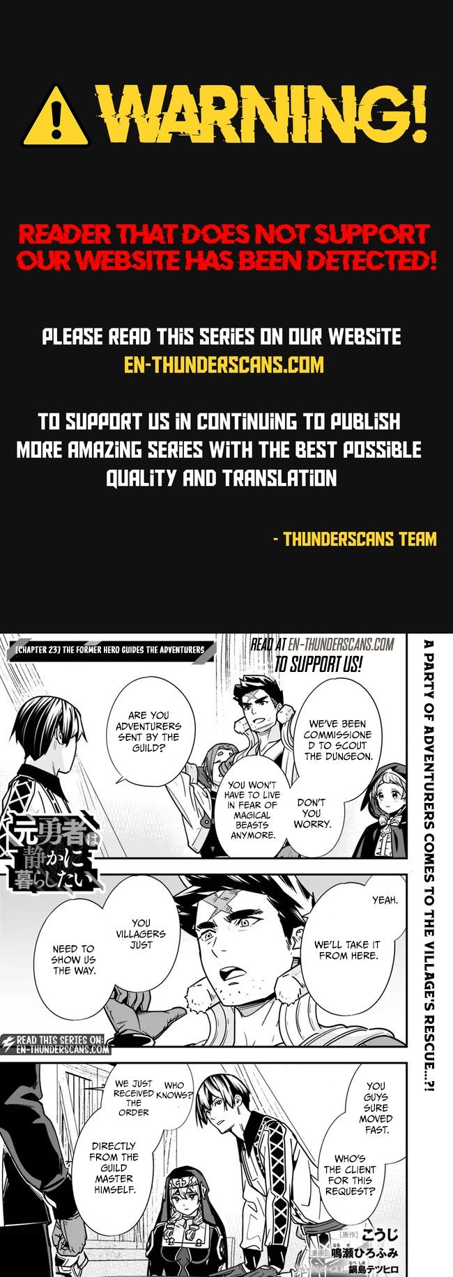 Moto Yuusha wa Shizuka ni Kurashitai Chap 23 - Next Chap 24