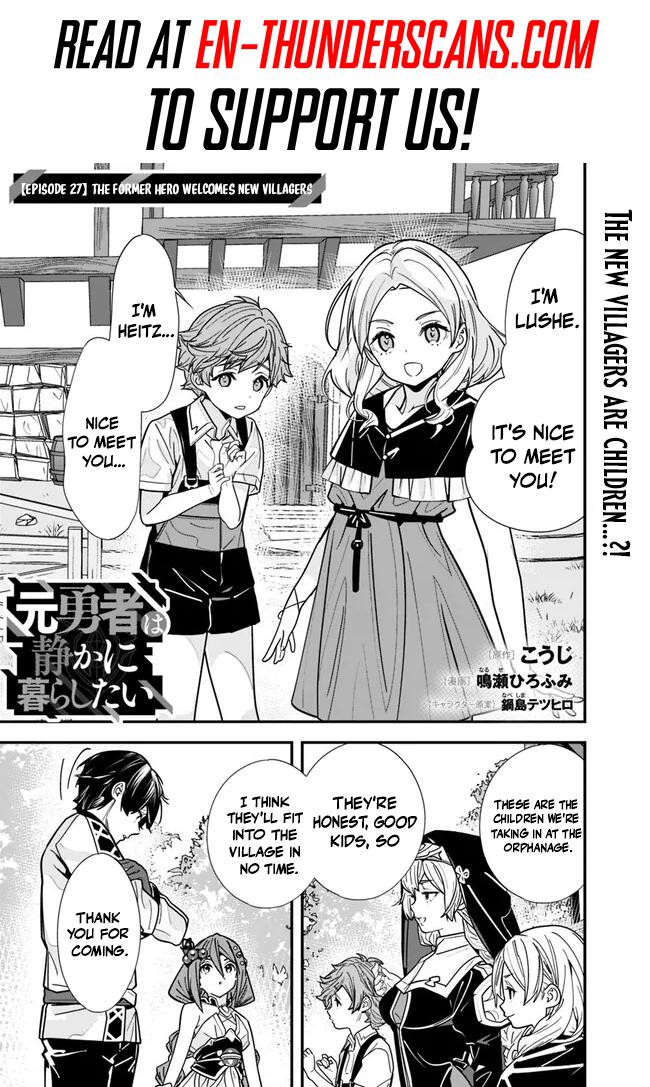 Moto Yuusha wa Shizuka ni Kurashitai Chap 27 - Next Chap 28