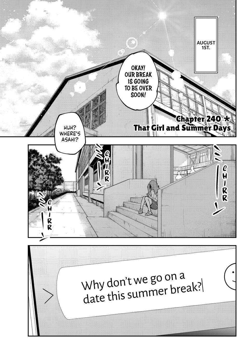 Kuroiwa Medaka ni Watashi no Kawaii ga Tsuujinai Chap 240 - Next Chap 241