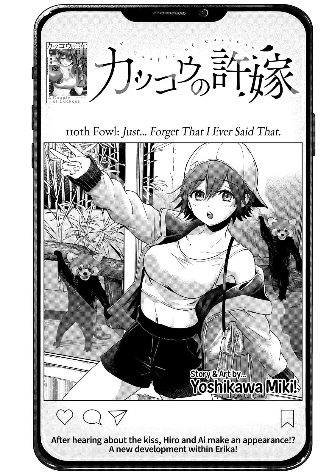 Kakkou no Iinazuke Chap 110 - Next Chap 111