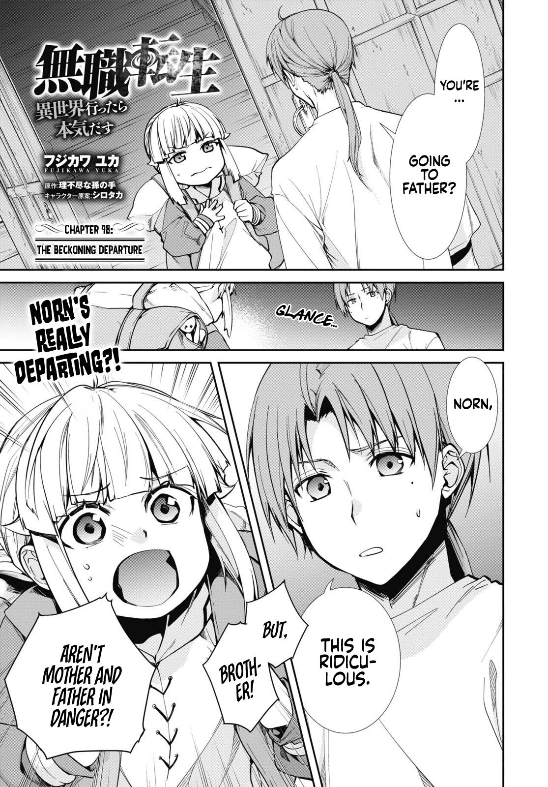 Mushoku Tensei – Isekai Ittara Honki Dasu Chap 98 - Next Chap 99