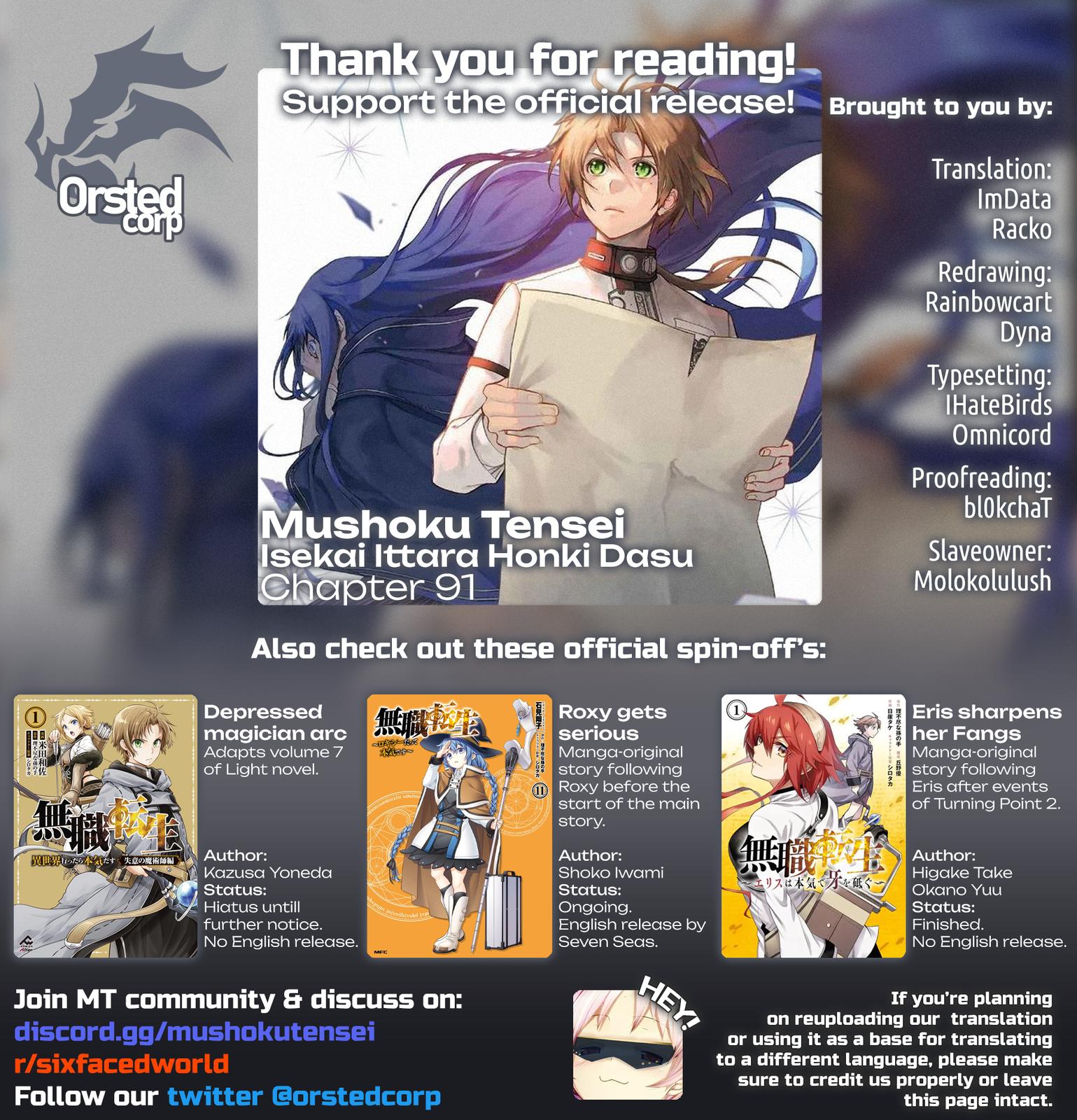 Mushoku Tensei – Isekai Ittara Honki Dasu Chap 91 - Next Chap 92