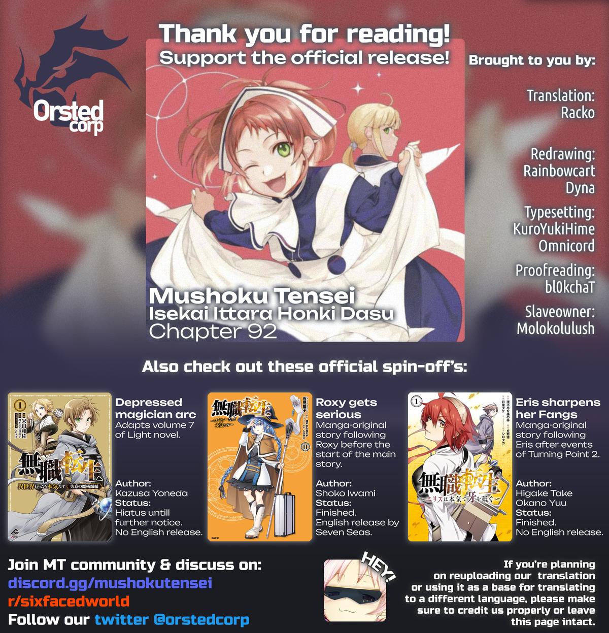 Mushoku Tensei – Isekai Ittara Honki Dasu Chap 92 - Next Chap 93