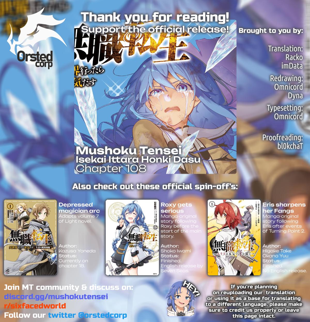 Mushoku Tensei – Isekai Ittara Honki Dasu Chap 108 - Next Chap 109