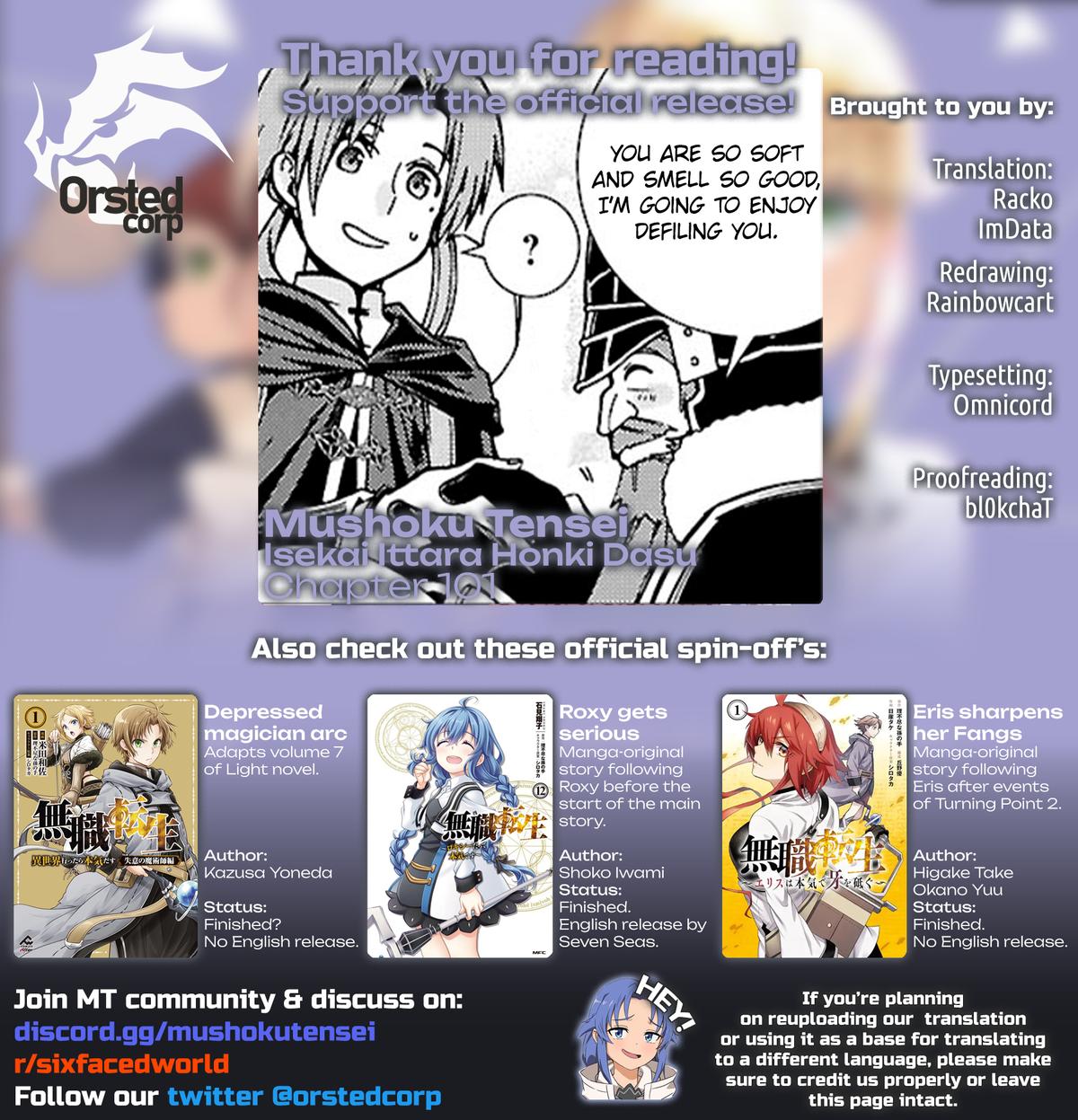 Mushoku Tensei – Isekai Ittara Honki Dasu Chap 101 - Next Chap 102