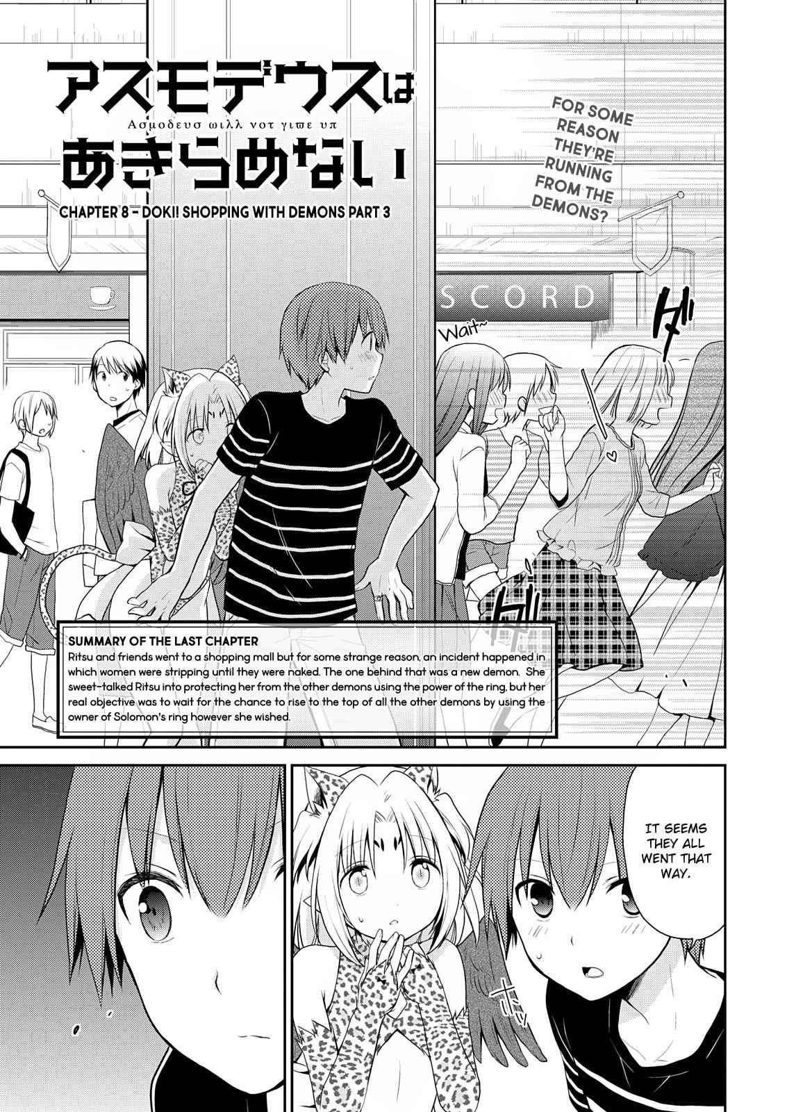 Asmodeus wa Akiramenai Chap 8 - Next Chap 9