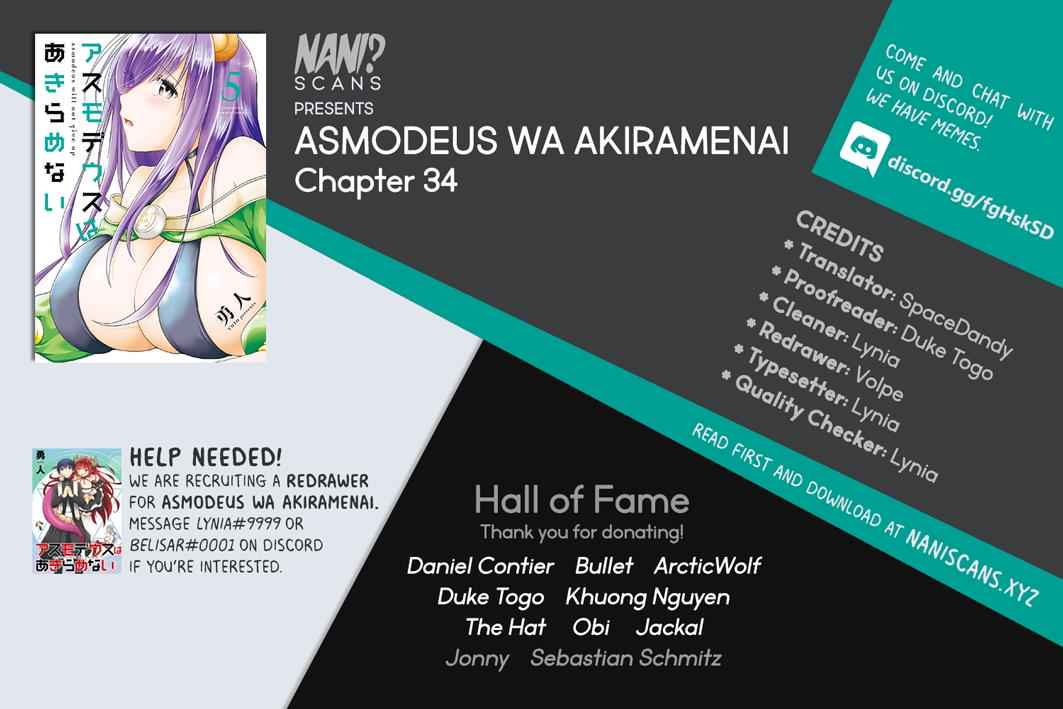 Asmodeus wa Akiramenai Chap 34 - Next Chap 35