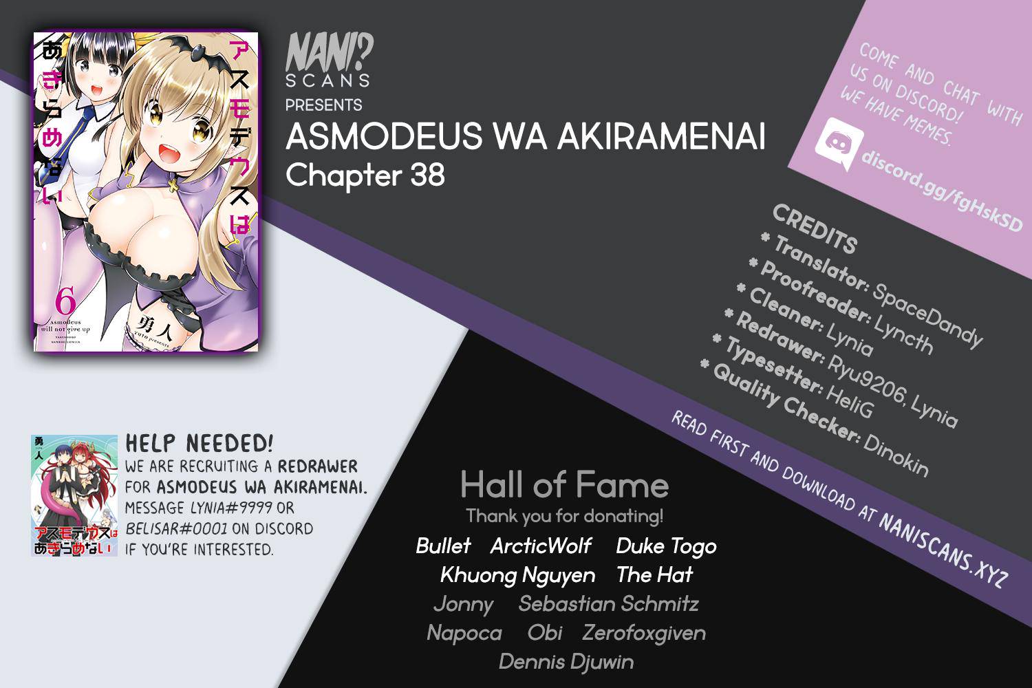 Asmodeus wa Akiramenai Chap 38 - Next Chap 39