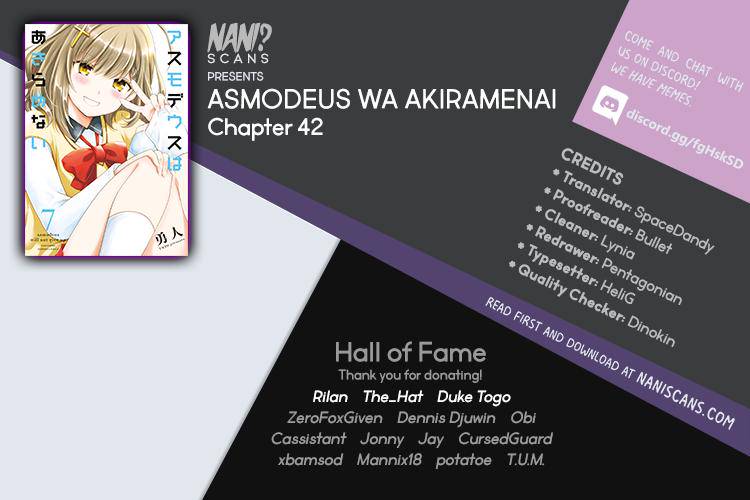 Asmodeus wa Akiramenai Chap 42 - Next Chap 43