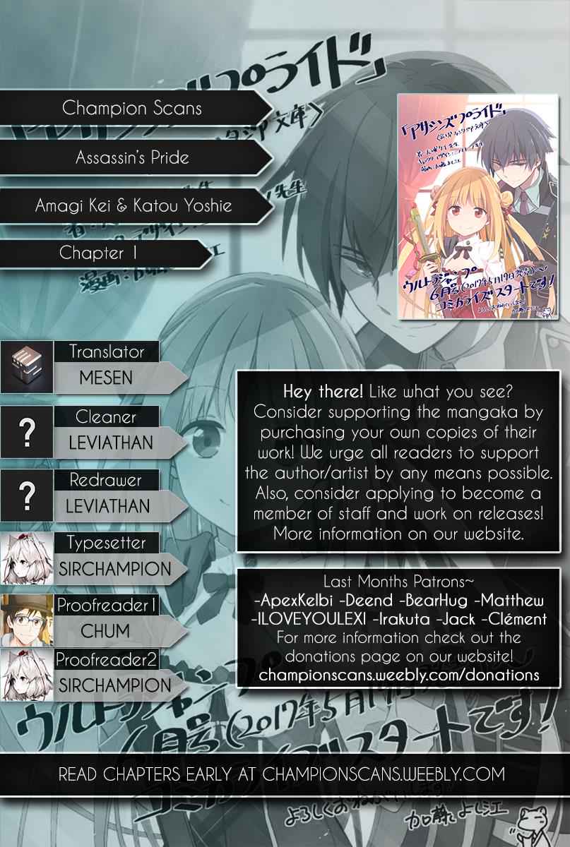 Assassin's Pride Chap 1 - Next Chap 2