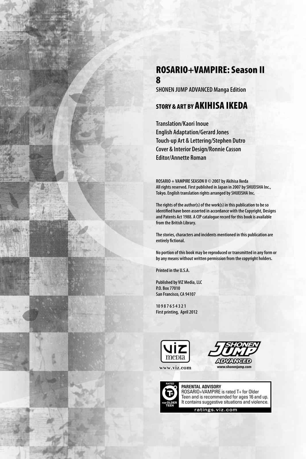 Rosario + Vampire Season II Chap 31 - Next Chap 32