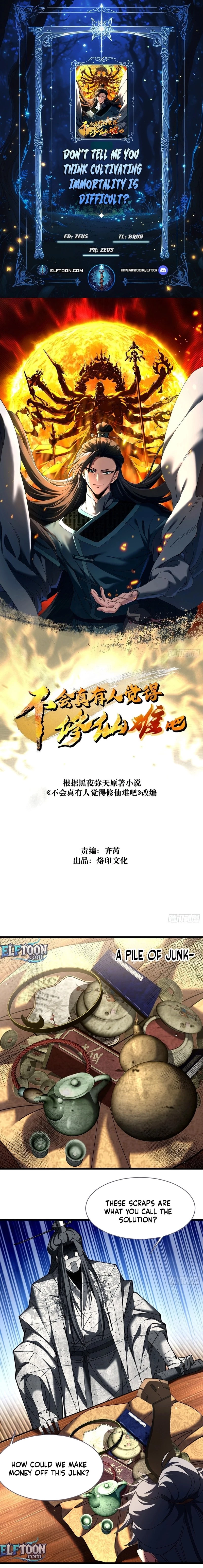 Don't Tell Me You Think Cultivating Immortality Is Difficult? Chap 10 - Next Chap 11