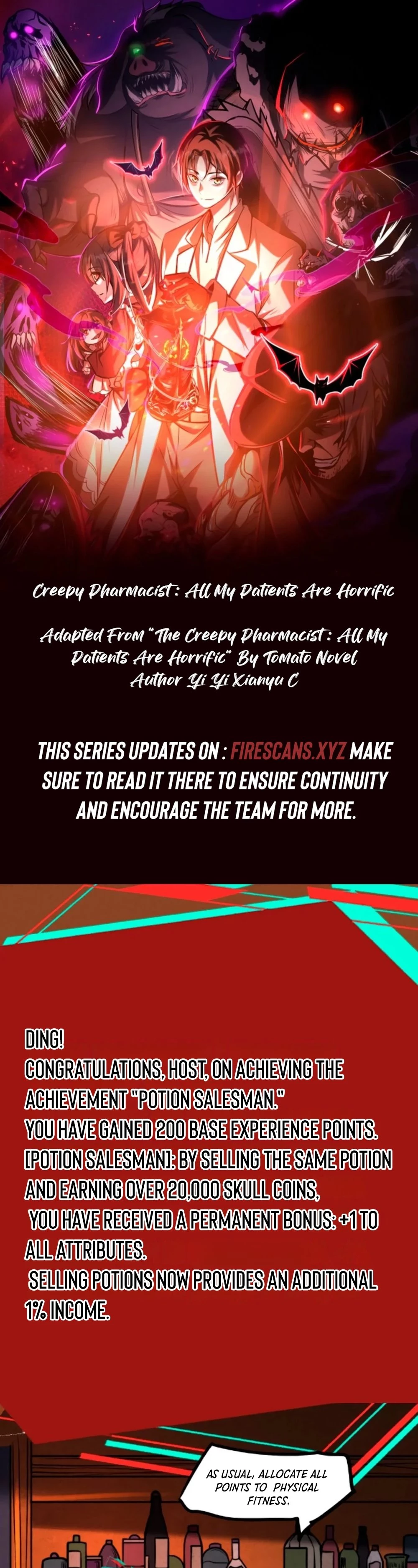 Creepy Pharmacist: All My Patients are Horrific Chap 56 - Next Chap 57