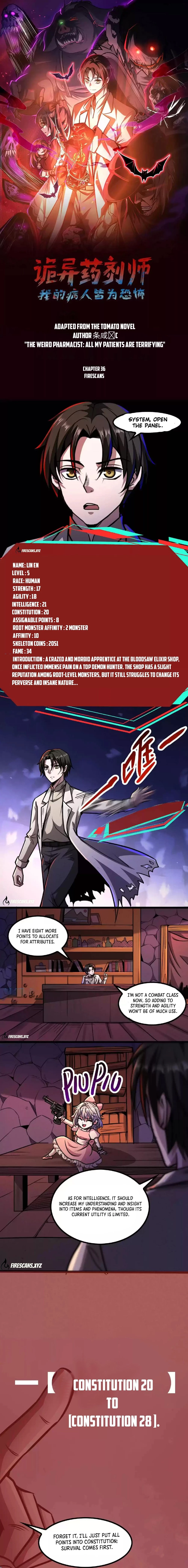 Creepy Pharmacist: All My Patients are Horrific Chap 36 - Next Chap 37